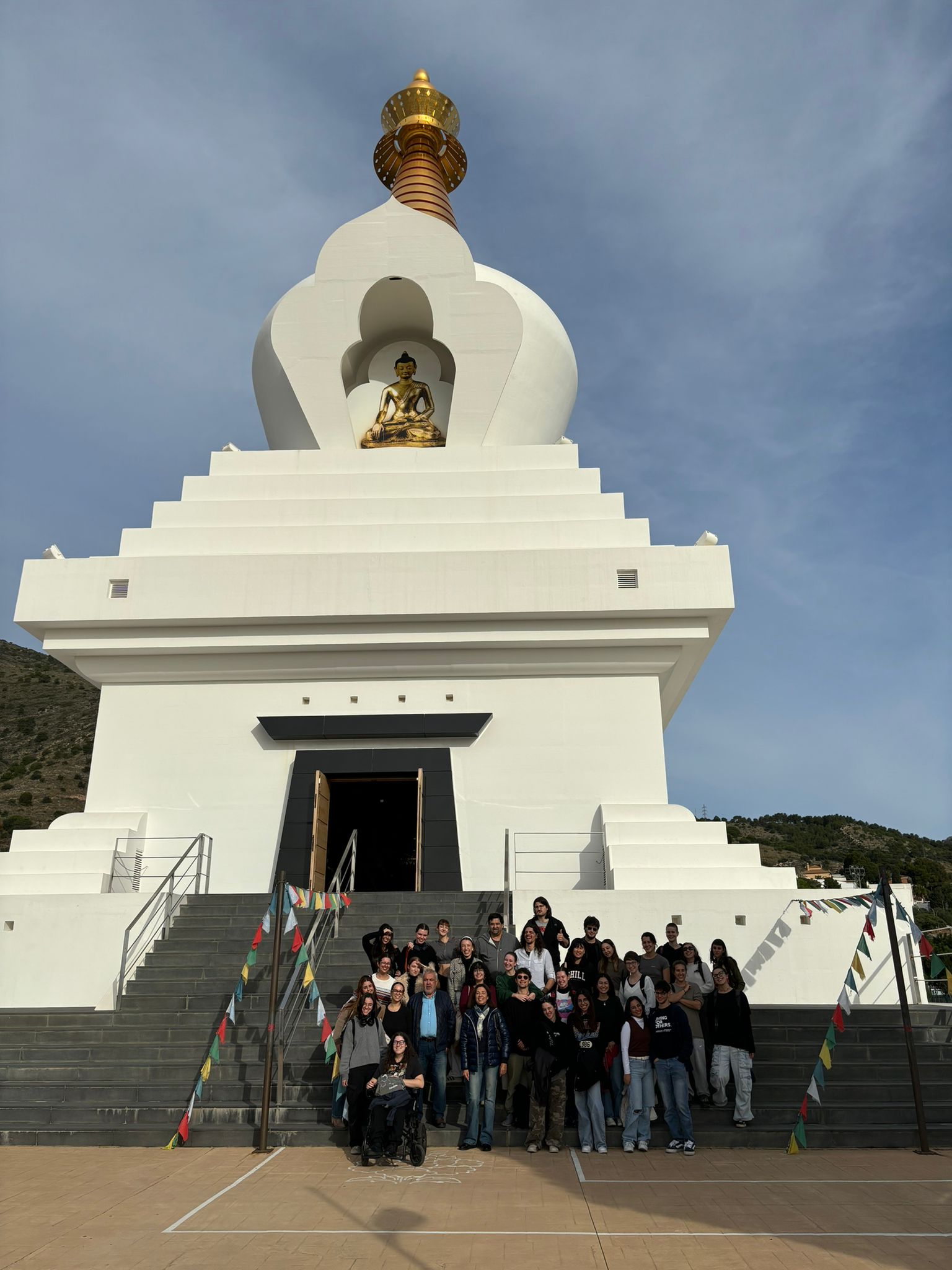 Visita a la stupa