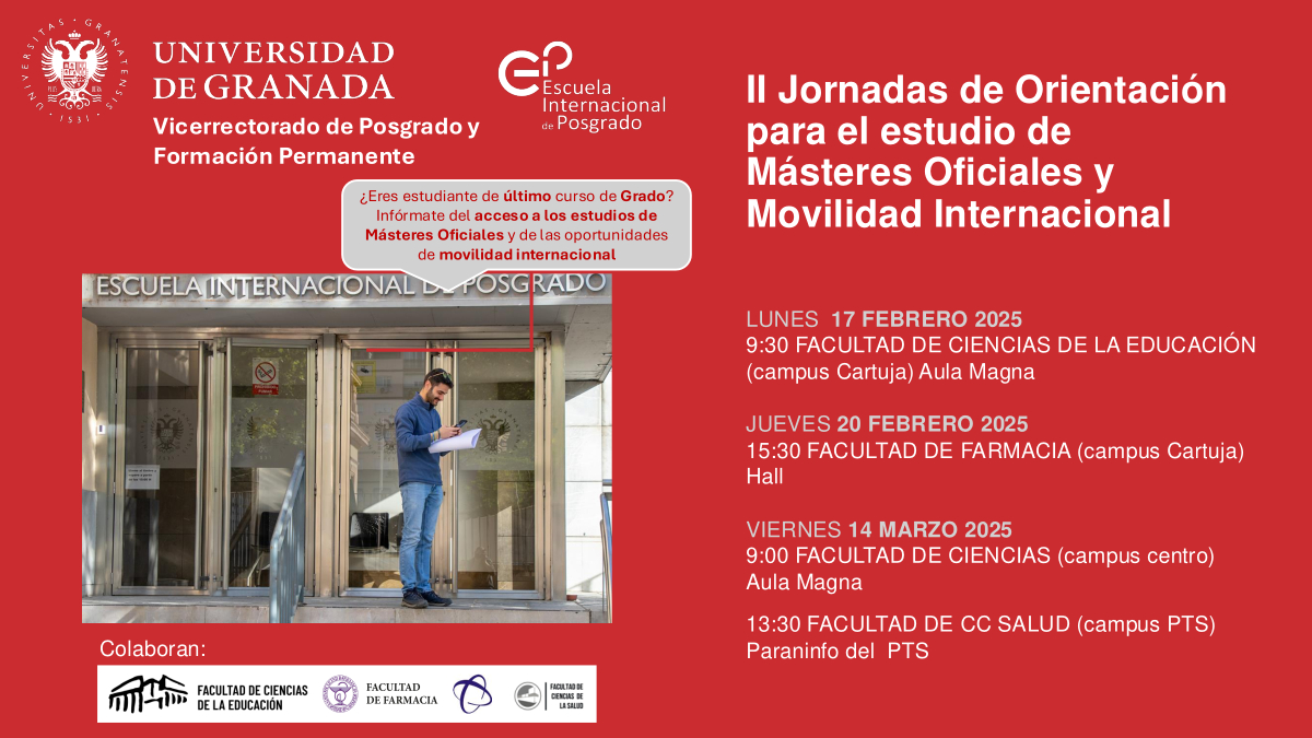 II Jornadas de Orientación para el estudio de Másteres Oficiales y Movilidad Internacional