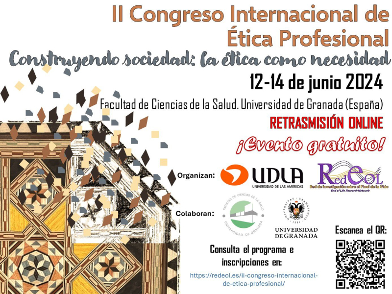 Cartel anunciador del II Congreso Internacional de Ética Profesional Cartel anunciador del II Congreso Internacional de Ética Profesional