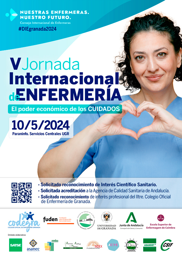 Cartel anunciador de la V Jornada Internacional de Enfermería Cartel anunciador de la V Jornada Internacional de Enfermería