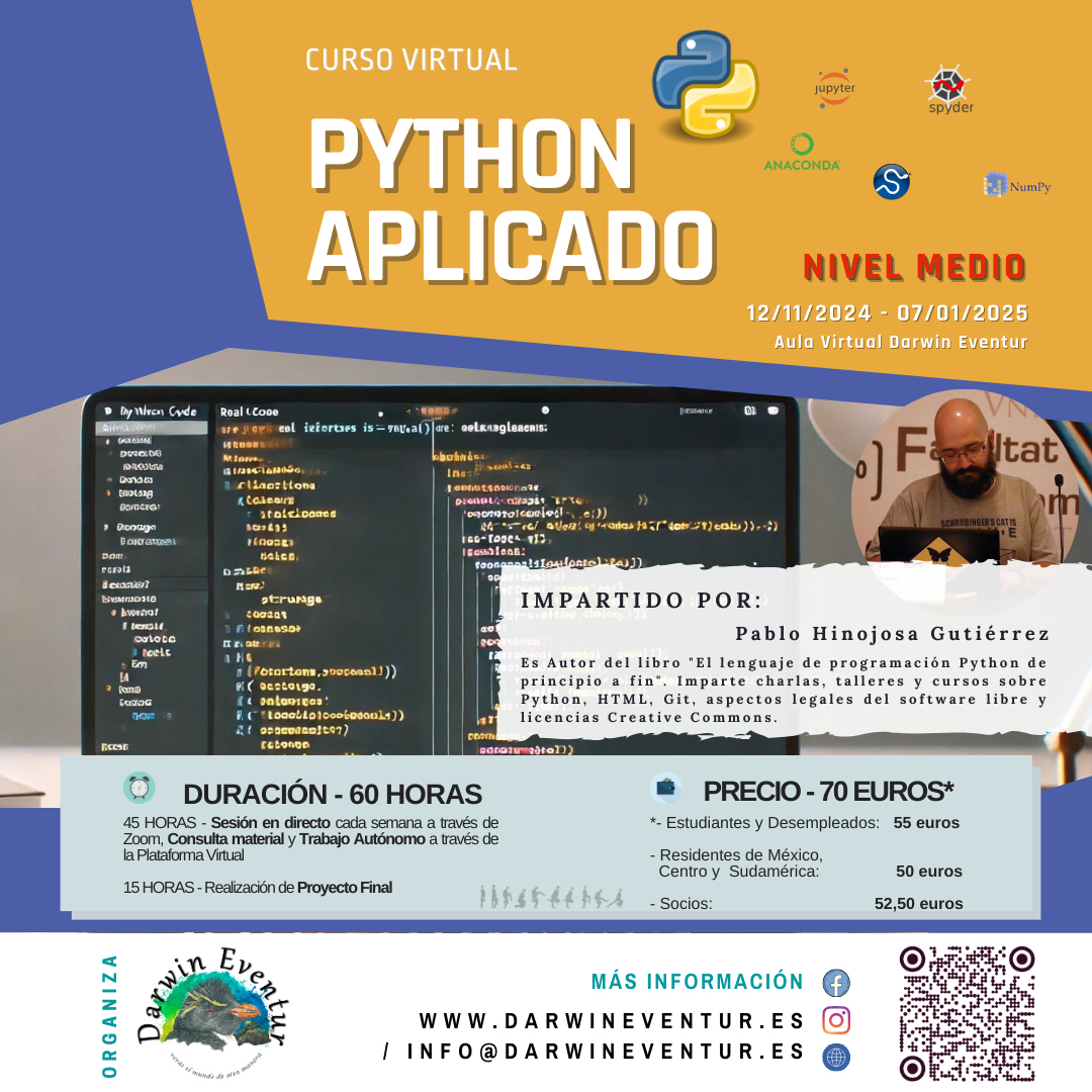 Curso Virtual "Python aplicado - nivel medio" 