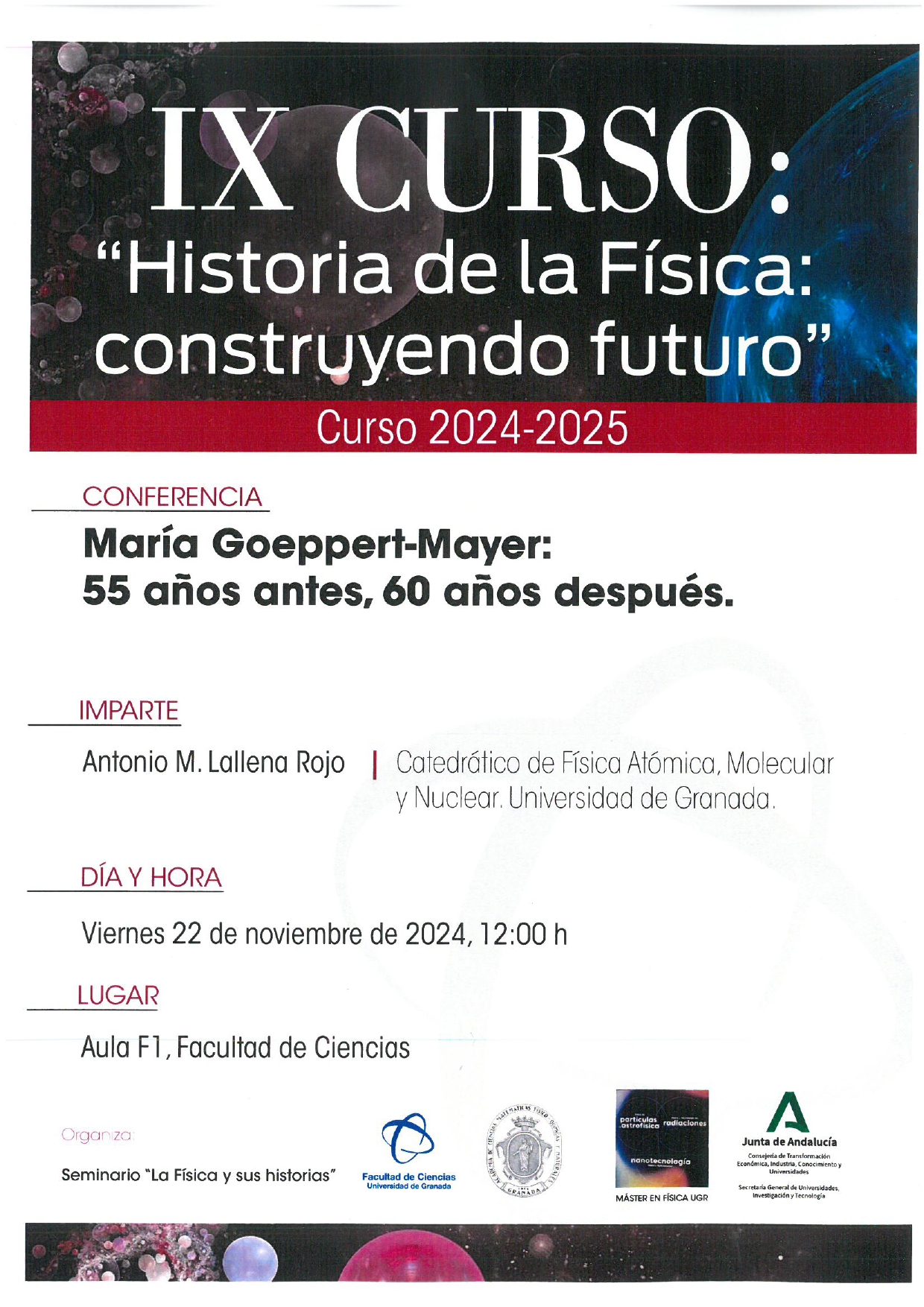 Conferencia del Curso de Historia de la Física Conferencia del Curso de Historia de la Física
