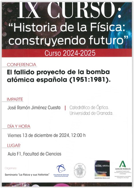  conferencia del ciclo de Historia de la Física