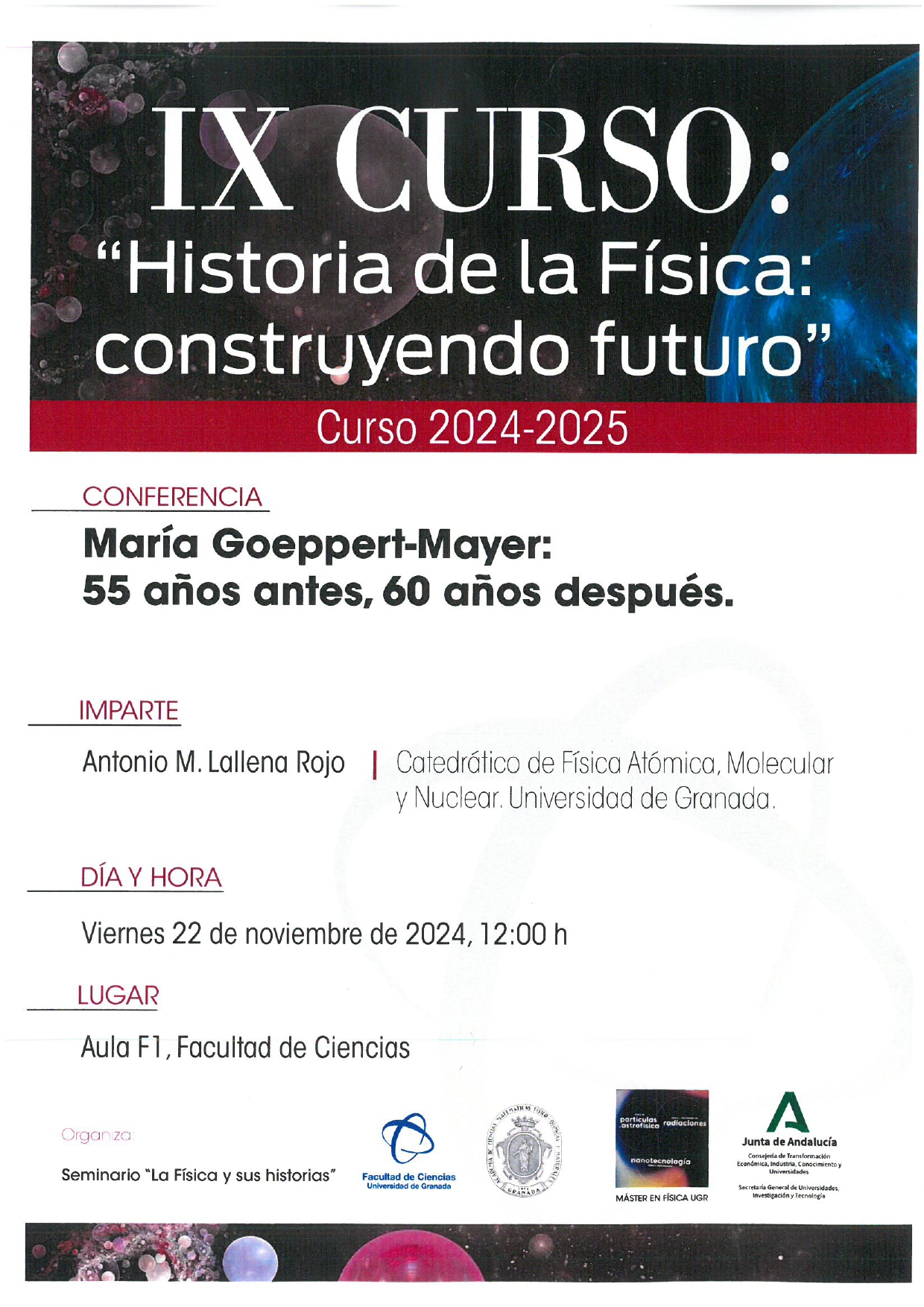 Conferencia del Curso de Historia de la Física