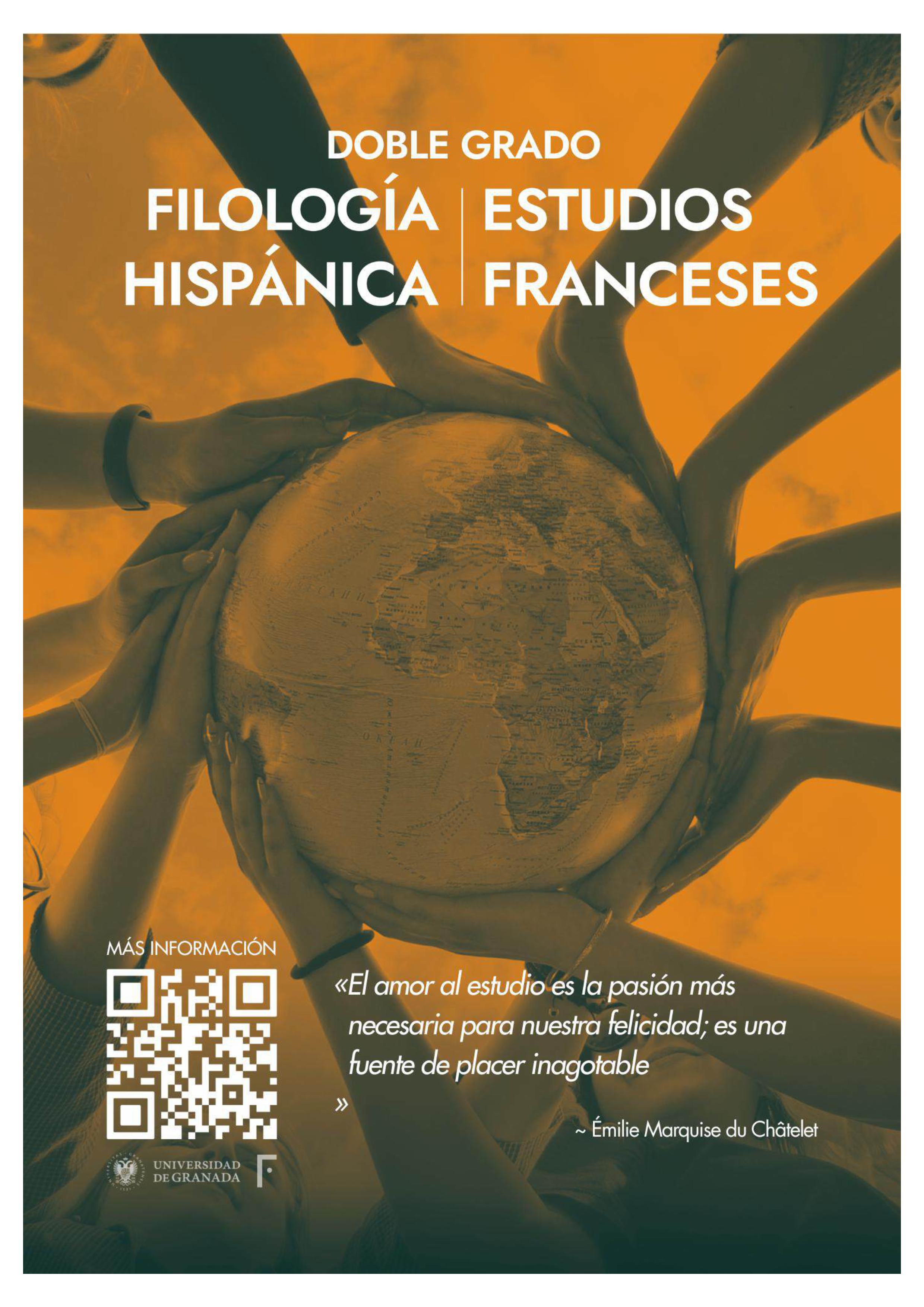 Cartel Doble Grado en Estudios Franceses y Filología Hispánica