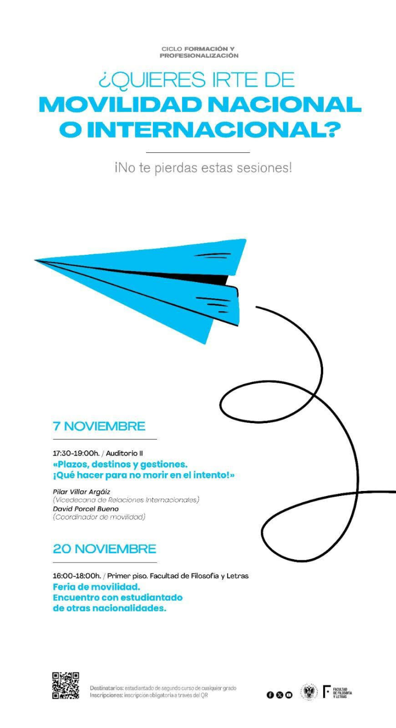 Cartel sobre la jornada de movilidad nacional e internacional Cartel sobre la jornada de movilidad nacional e internacional