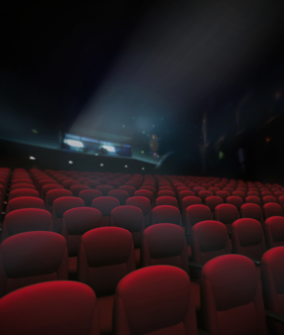 Sala de cine con todas sus butacas vacías