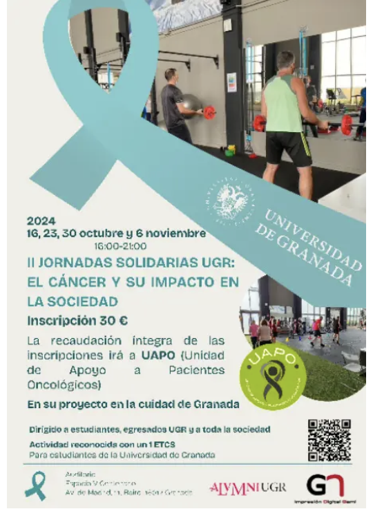 Jornadas Solidarias UGR. El cáncer y su impacto Jornadas Solidarias UGR