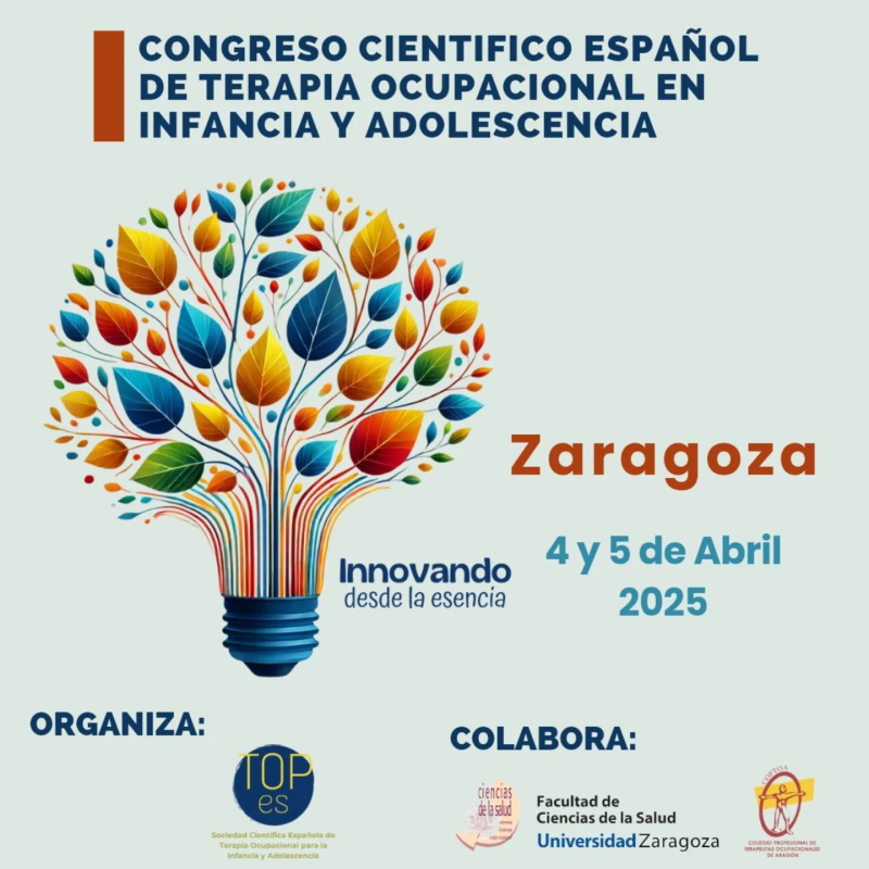I Congreso Científico Español de Terapia Ocupacional en Pediatría Cartel Congreso 4 y 5 de abril de 2025