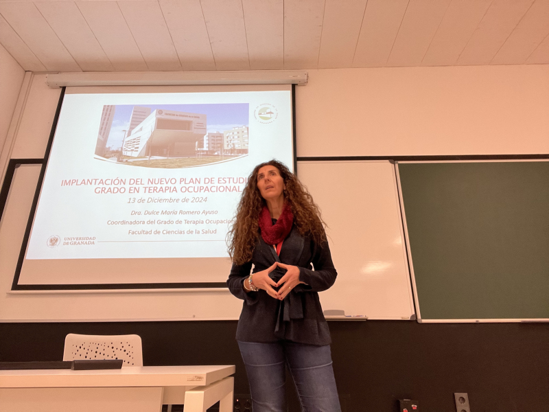 Presentación del nuevo plan de estudios del Grado de Terapia Ocupacional