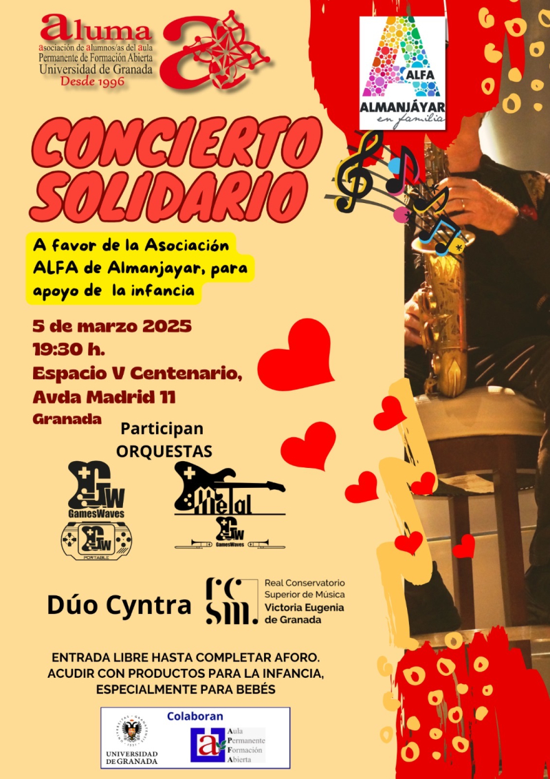 Concierto solidario a favor de la asociación Alfa de Almanjáyar